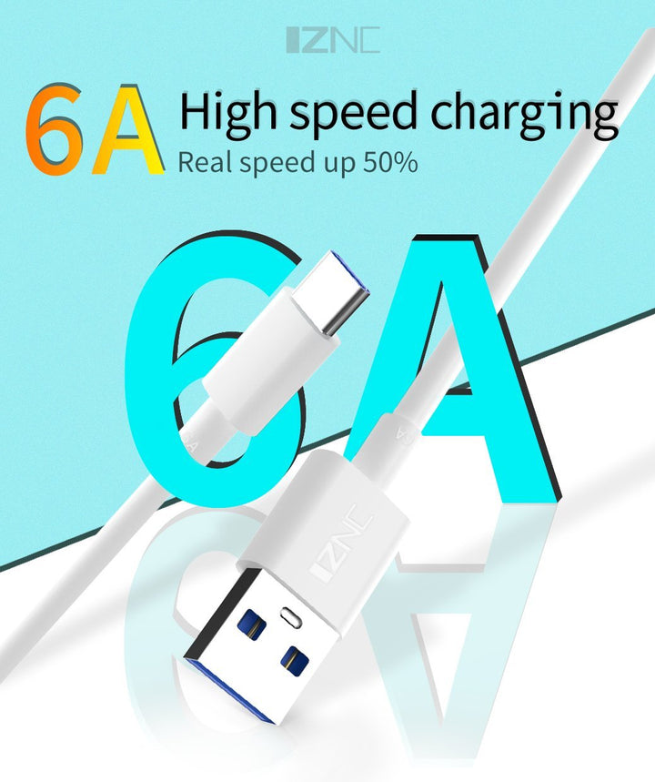 6A Super Fast Charging Cable USB Apple / Type-C - Latest Living